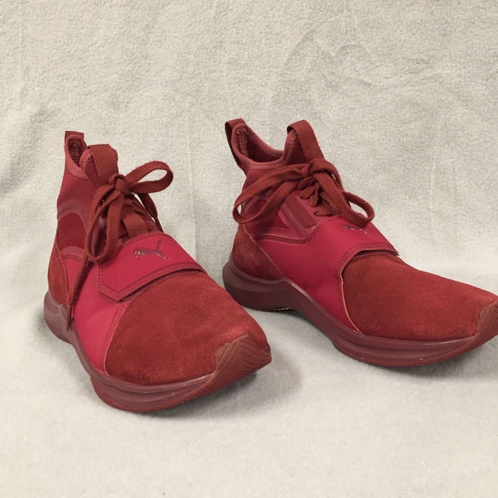 Puma Fierce Ignite Womens‎ Red High Top Training Shoes Sneakers Size 9